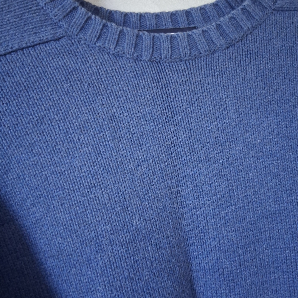 Land's End Blue Cotton Sweater/Crewneck - Picture 2 of 5